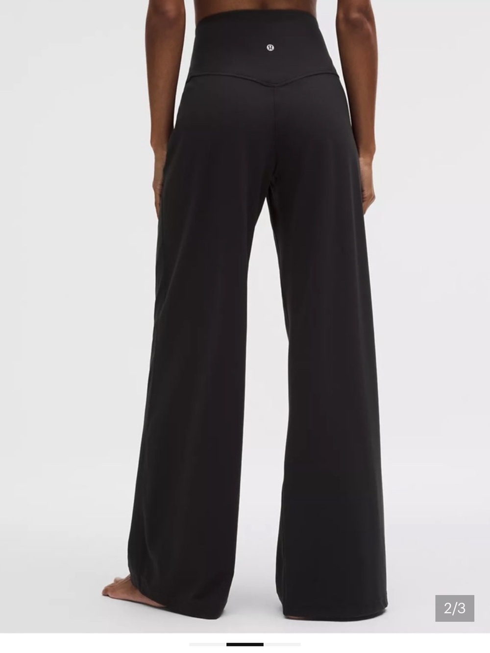 Lululemon Align Black Palazzo Pant Wide Leg Black Size 8 - Picture 2 of 5